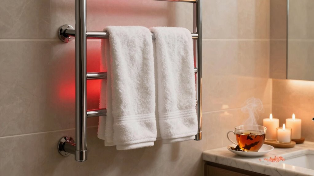 spa inspired towel heating
