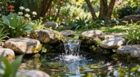 tranquil backyard water features